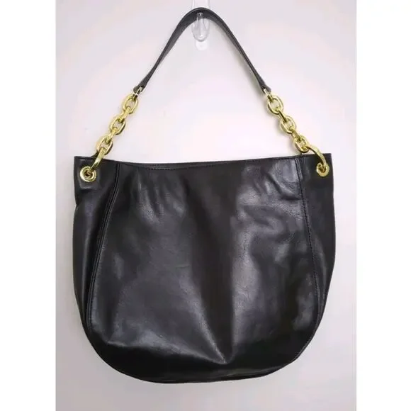 Michael Kors Stanthorpe Large Black Leather Shoulder Bag. - Picture 3 of 8